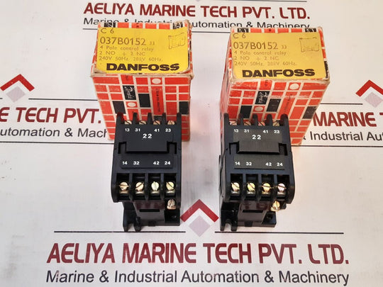 Danfoss C6 4 Pole Control Relay 240V 50Hz 288V 60Hz