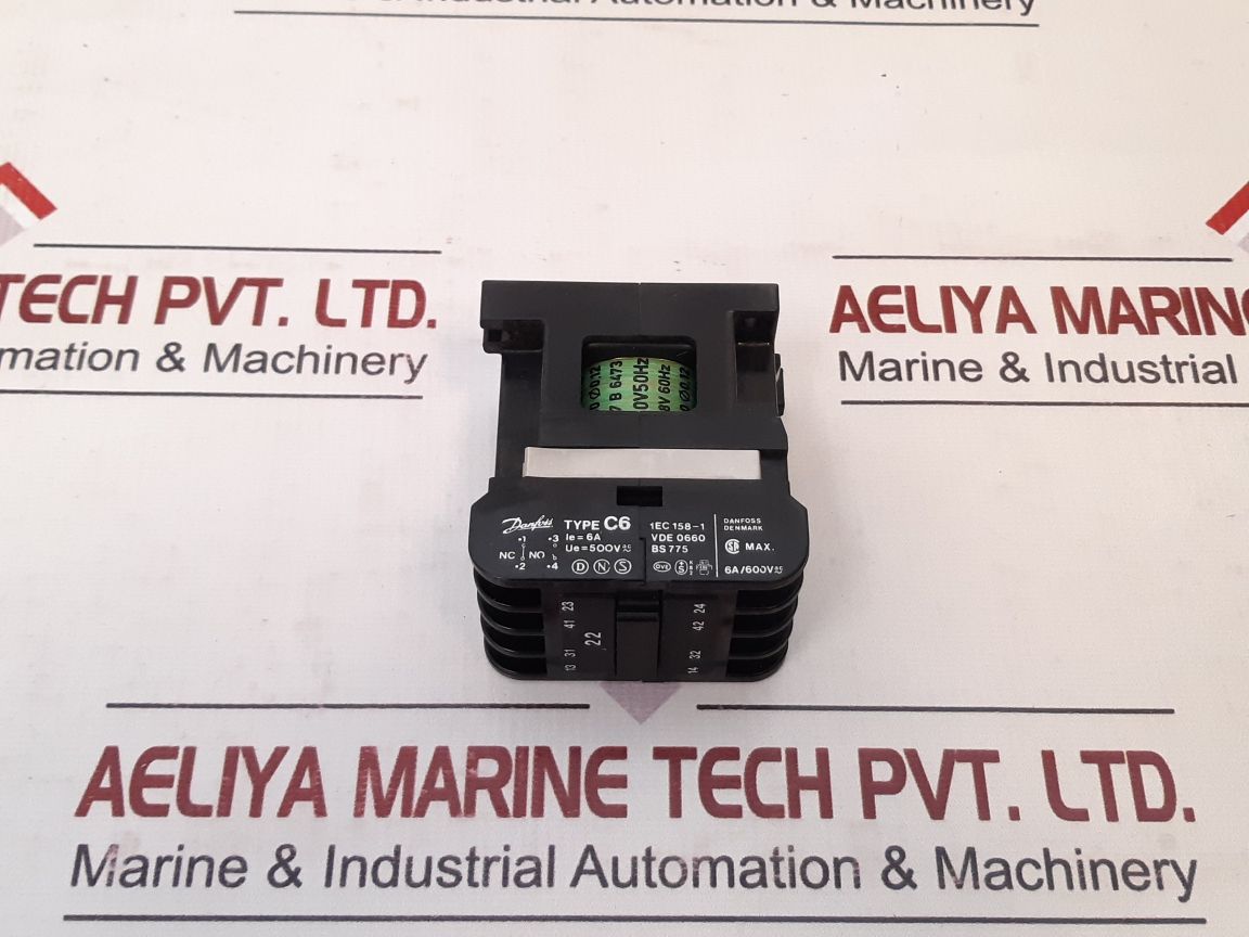 Danfoss C6 4 Pole Control Relay 240V 50Hz 288V 60Hz