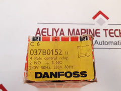 Danfoss C6 4 Pole Control Relay 240V 50Hz 288V 60Hz