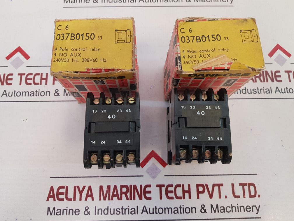 Danfoss C6 4 Pole Control Relay 6A/600VAC