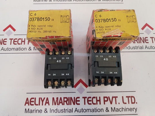 Danfoss C6 4 Pole Control Relay 6A/600VAC