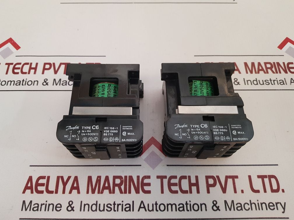 Danfoss C6 4 Pole Control Relay 6A/600VAC