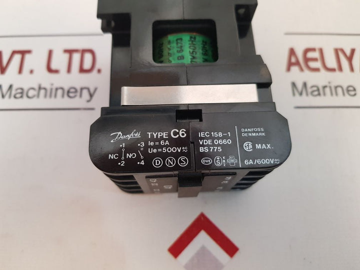 Danfoss C6 4 Pole Control Relay 6A/600VAC
