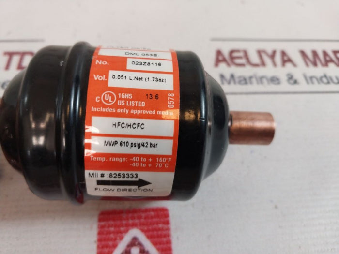 Danfoss Dml 053S Liquid Line Filter Drier 023Z8116