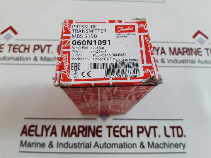 Danfoss Mbs 5150 Pressure Transmitter 060N1091