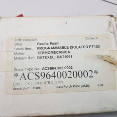 Datexel Dat 2061 Programmable Isolated Converter Pt100