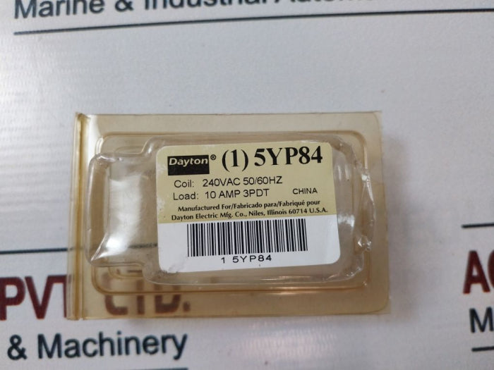 Dayton 5Yp84 General Purpose Relay 240Vac 50/60Hz