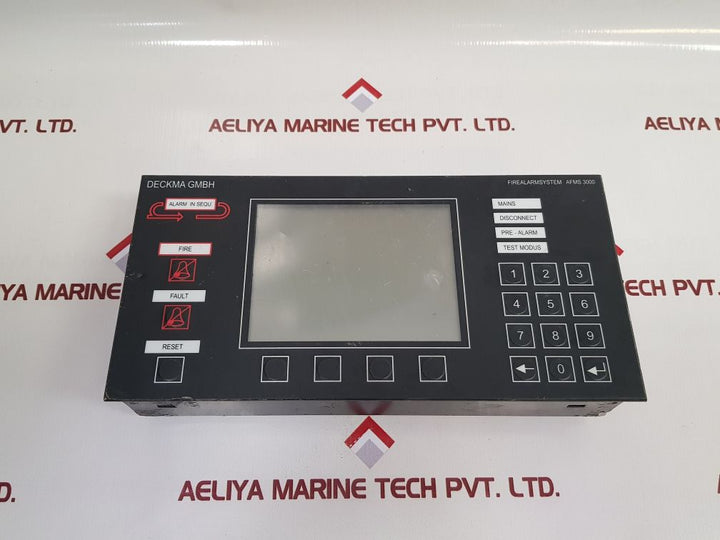 Deckma Fms 3000 Aht01-e Fire Alarm Main Panel