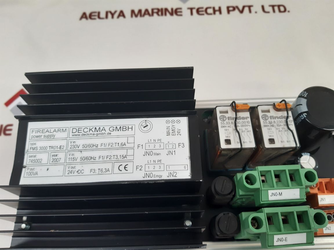 Deckma fms 3000 tr01-e2 fire alarm power supply - Aeliya Marine Tech