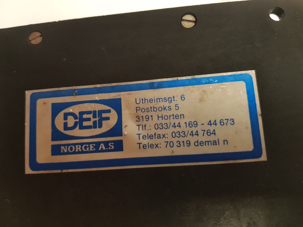 Deif Dc-2 Tb Protection Relays And Controllers 13A - 13A