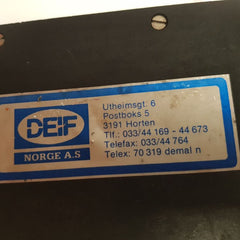 Deif Dc-2 Tb Protection Relays And Controllers 13A - 13A