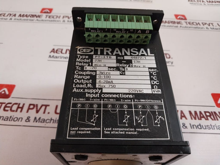 Deif PT-3TB Protection Relays And Controllers 0-20 Sec 23H - 13H