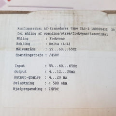 Deif Tas-311Dg Control Panel Signal Transmitter