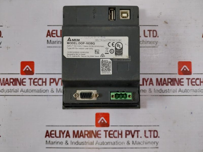 Delta Dop-103Bq Human Machine Interface 24V Dc 236.6Ma Type 4X