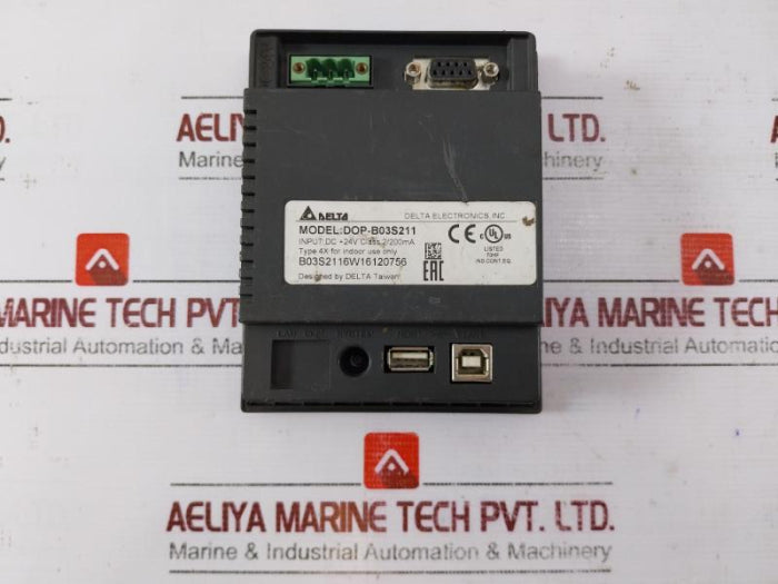Delta Dop-b03S211 Hmi Touch Panel 24V Dc 200Ma Type 4X
