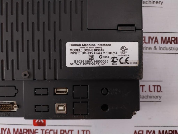 Delta Dop-b10S615 Human Machine Interface Panel 24Vdc 500Ma