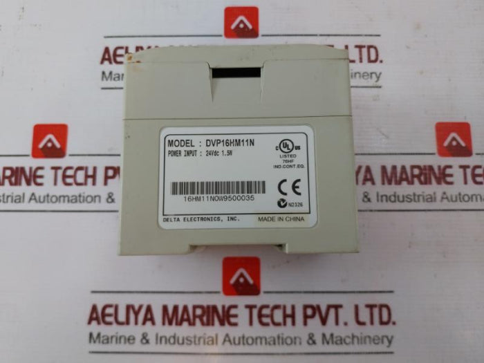 Delta Dvp16Hm11N Series Plc Digital Module Power Input: 24Vdc 1.5W 16Hm11N0W9500