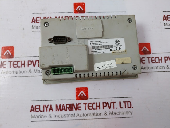 Delta Electronics Tp04g-as2 Text Panel Hmi 24vdc 3.5w V1.08a0 (No Battery)