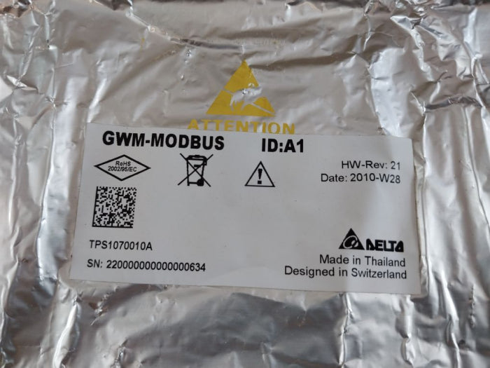 Delta Gwm-modbus Tps1070010A Pc Board 2938019000 Hw-rev: 21