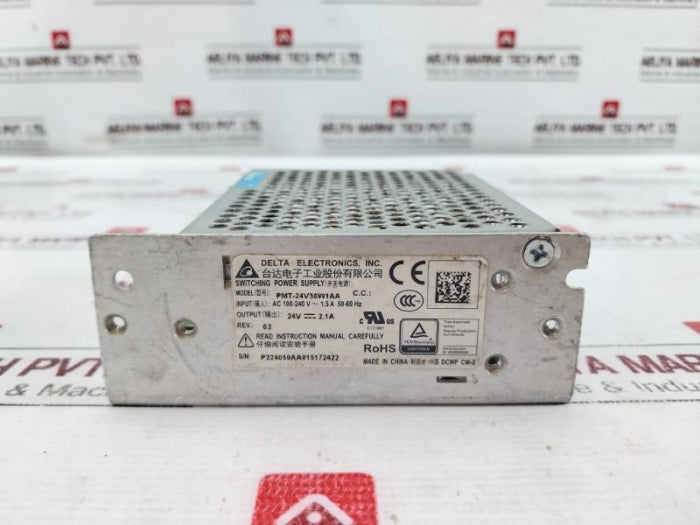 Delta Pmt-24V50W1Aa Switching Power Supply 24V 2.1A Ac 100-240V