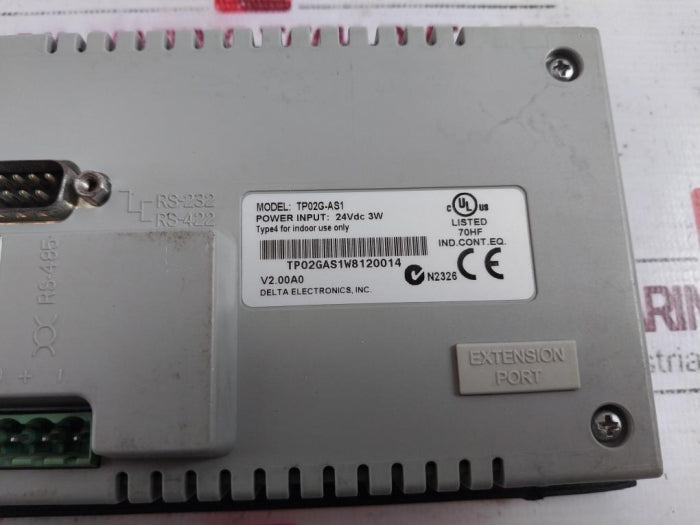 Delta Tp02G-as1 Operator Interface Lcd Display Module Tp02Gas1W8120014 V2.00A0