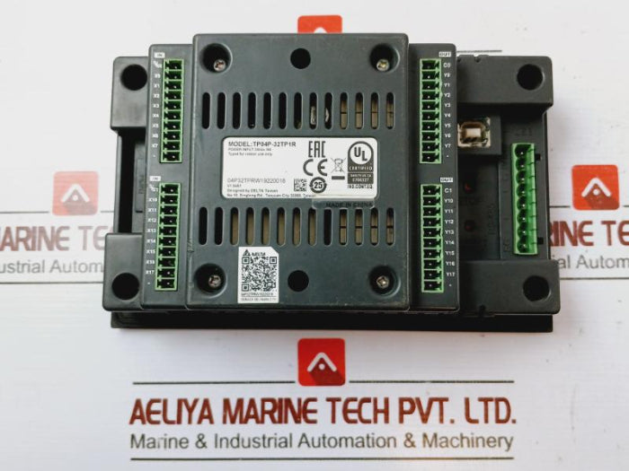 Delta Tp04P-32Tp1R 4-line Text Panel Hmi Controller 24Vdc 5W, V1.04A1, E206327