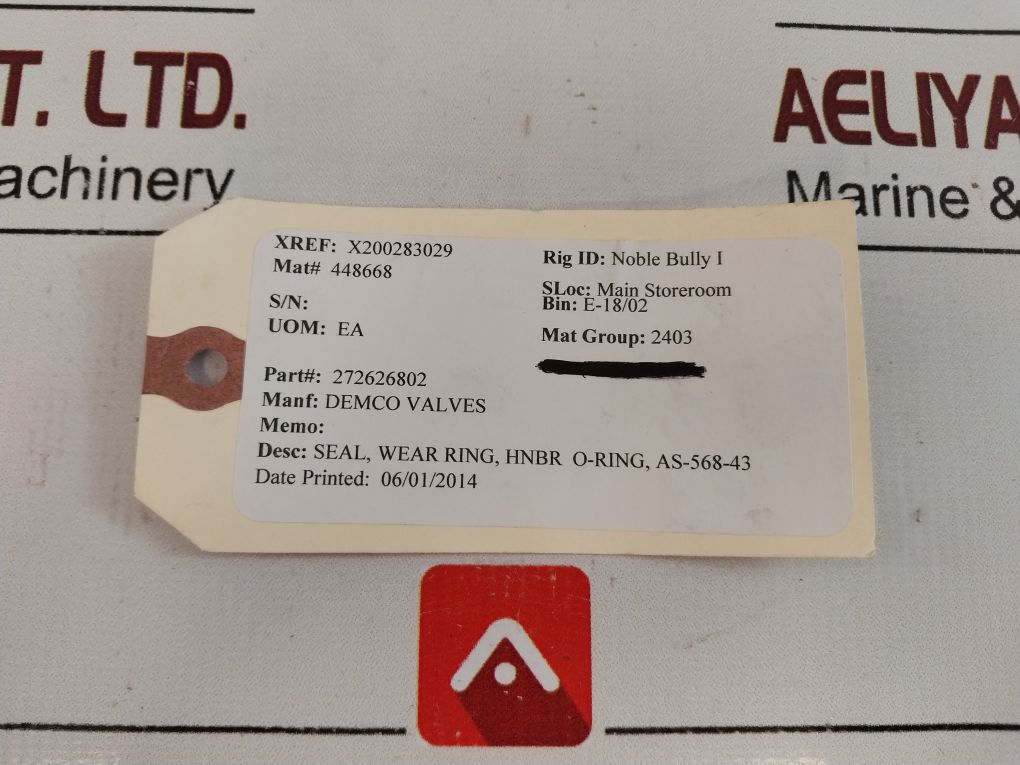 Lot Of 4X Demco AS-568-43 O-Ring
