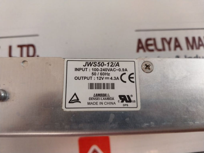 Densei-lambda Jws50-12/A Switching Power Supply 12V 100-240Vac
