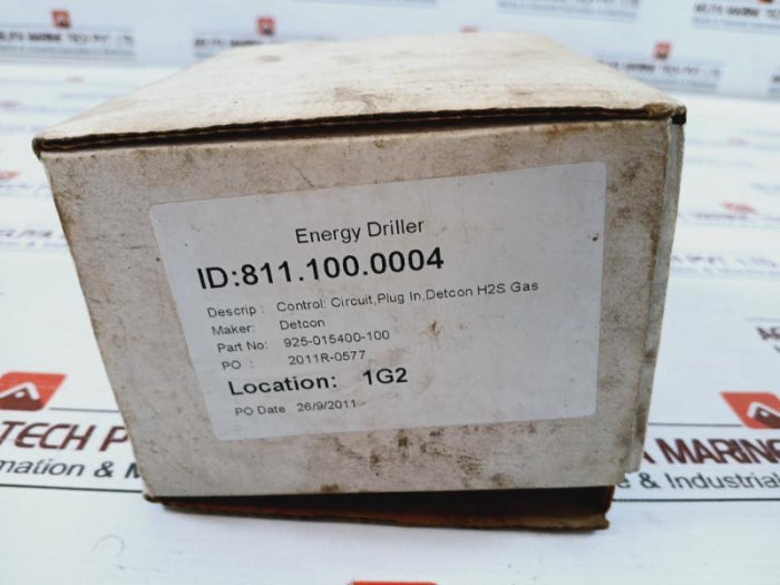 Detcon Tp-524D Microsafe H2S Gas Sensor 0-100Ppm 925-015400-100