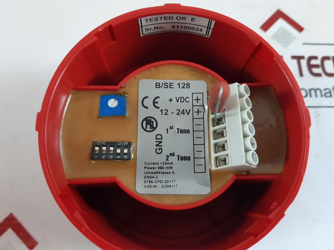 Digisound B/Se 128 Digiflash-01 Red Horn En54-3 Sounder Beacon