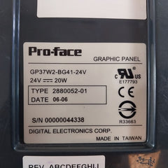 Digital Electronics Gp37W2-bg41-24V Graphic Panel 24V 20W