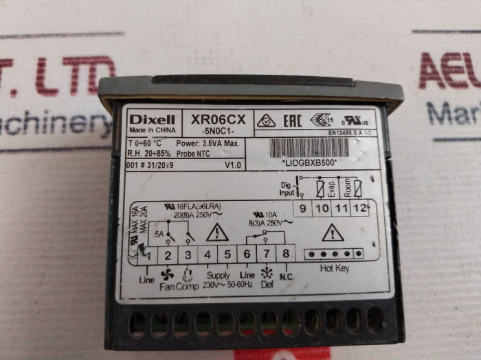 Dixell Xr06Cx-5N0C1 Temperature Thermostat Controller 230V~ 50-60Hz