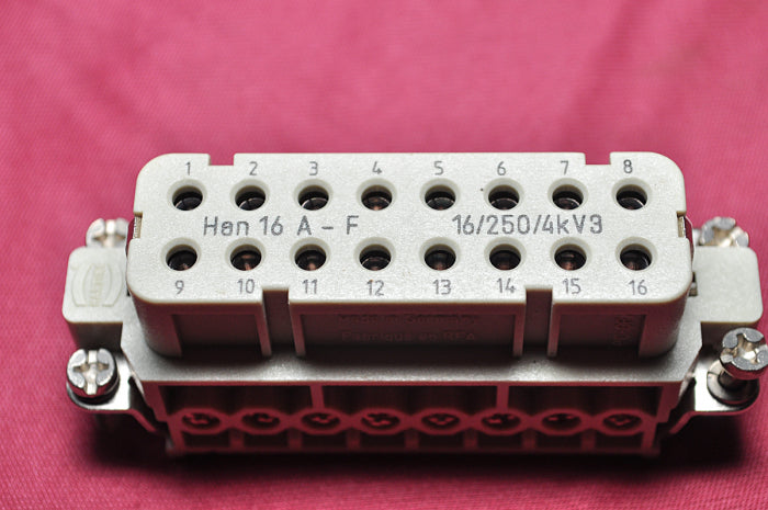Harting han 16a-f industrial connector