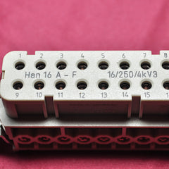Harting han 16a-f industrial connector