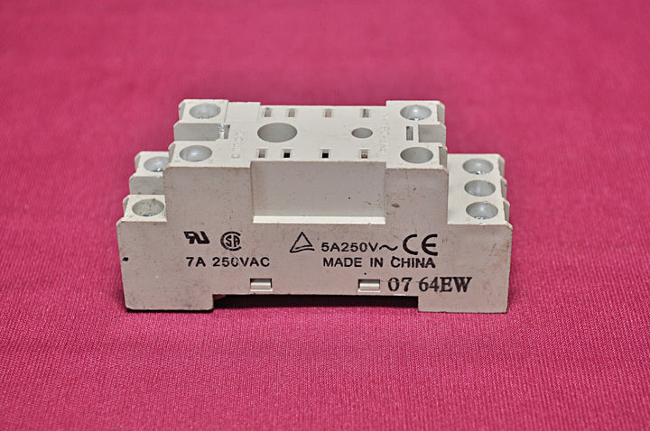 Lot of 3X OMRON PYF08A-N Relay Coil Socket 7A 250VAC