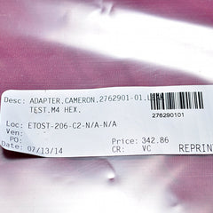 Adapter camaron 2662901-01 valve
