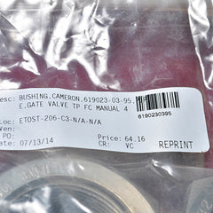 Lot Of 2X Cameron Galvanized Bushing Reducing 2 X 11/2