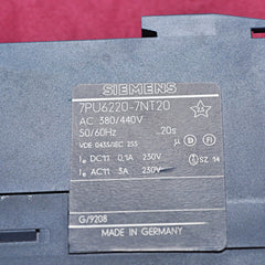 SIEMENS 7PU6220 TIME DELAY RELAY