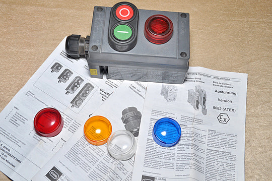 R.Stahl 8040/12 Consig Push Button 12-254V