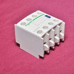 Lot of 2x schneider electric ladn 22 auxiliary contact block