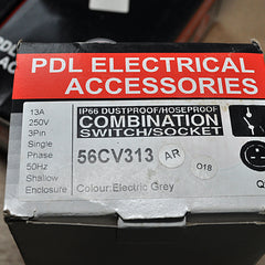 Pdl 56Cv313 Single Pole Combination Switch Socket 250 V 50Hz Ip66