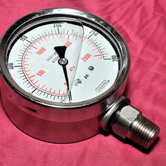 Noshok 316 ss tube & socket pressure gauge