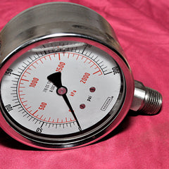 Noshok 316 ss tube & socket pressure gauge