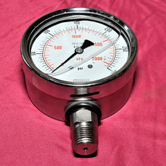 Noshok 316 ss tube & socket pressure gauge