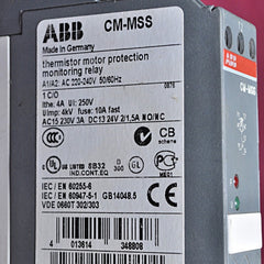 Abb cm-mss 1svr430801r1100 motor protection monitoring relay