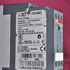 Abb Cm-mss Thermistor Motor Protection Monitoring Relay 1Svr43081R930