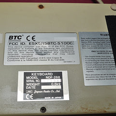 Jrc Ndf-268 Keyboard G09315043075 5100C