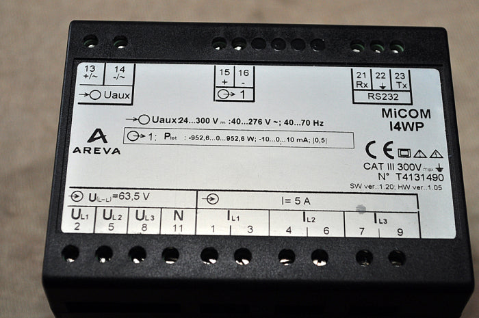 Areva Micom I4Wpqu2 Transducer 300V 40...70Hz