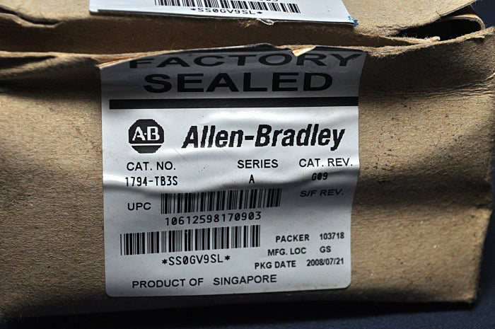 Allen-bradley 1794-tb3s terminal base