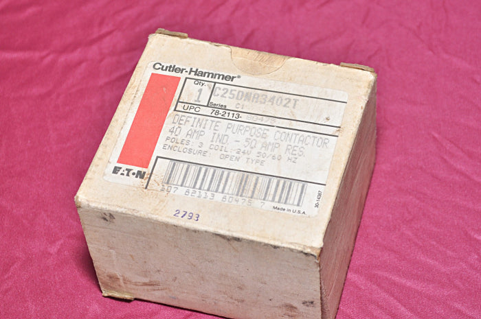 Cutler-hammer c25dna340 definite purpose contactor